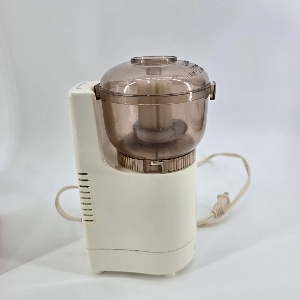 Vintage Sunbeam Oskar Jr Chopper Plus Food Processor 14131 Electric Mini White